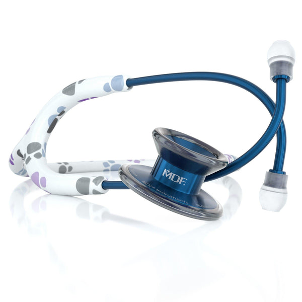 MD One® Epoch® Titanium Adult Stethoscope - Paw Print/Capridium - MDF Instruments Official Store - No - Stethoscope