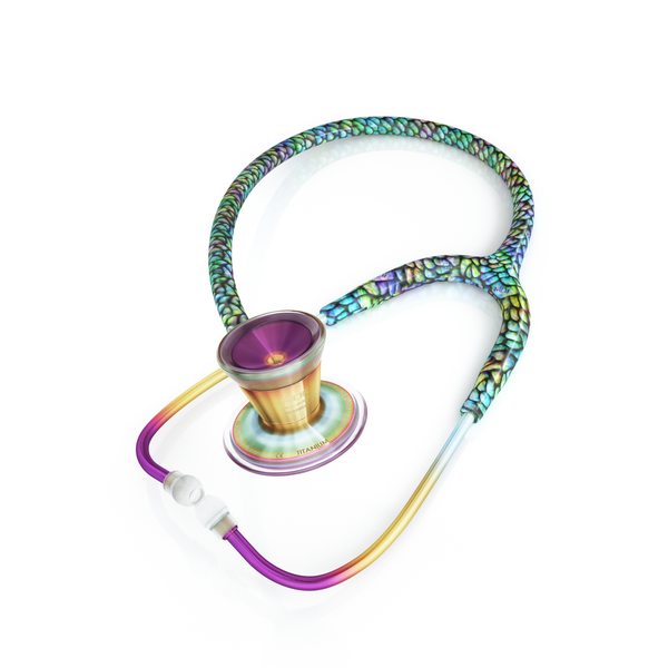 ProCardial® Titanium Cardiology Stethoscope - Mermaid/Kaleidoscope - MDF Instruments Official Store - Stethoscope
