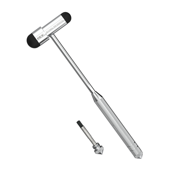 Babinski Buck® Reflex Hammer with Built-In Brush - MDF Instruments Official Store - Black - Reflex Hammer