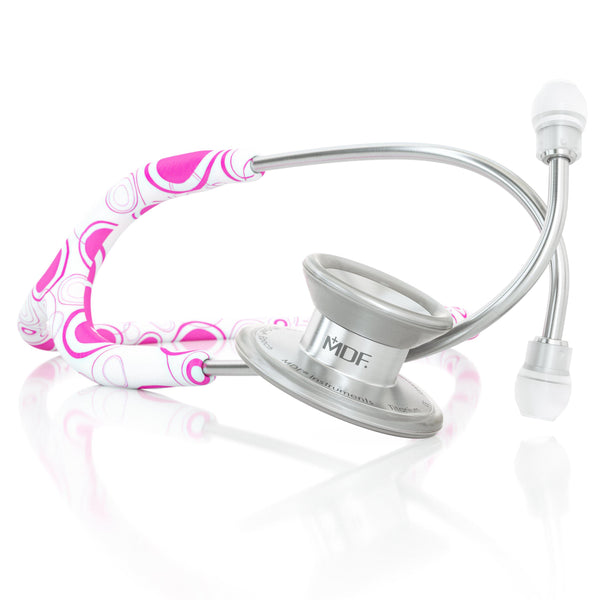 MD One® Epoch® Titanium Adult Stethoscope - Pinkadelic - MDF Instruments Official Store - No - Stethoscope