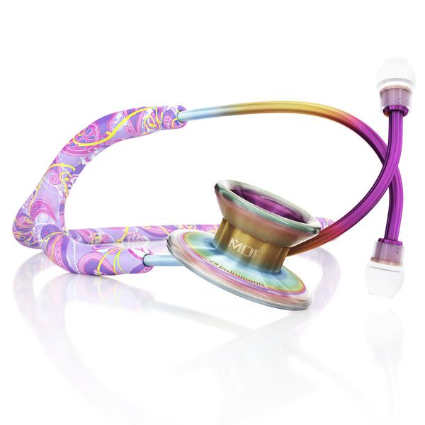 MD One® Epoch® Titanium Adult Stethoscope - Purpaisely/Kaleidoscope - MDF Instruments Official Store - No - Stethoscope