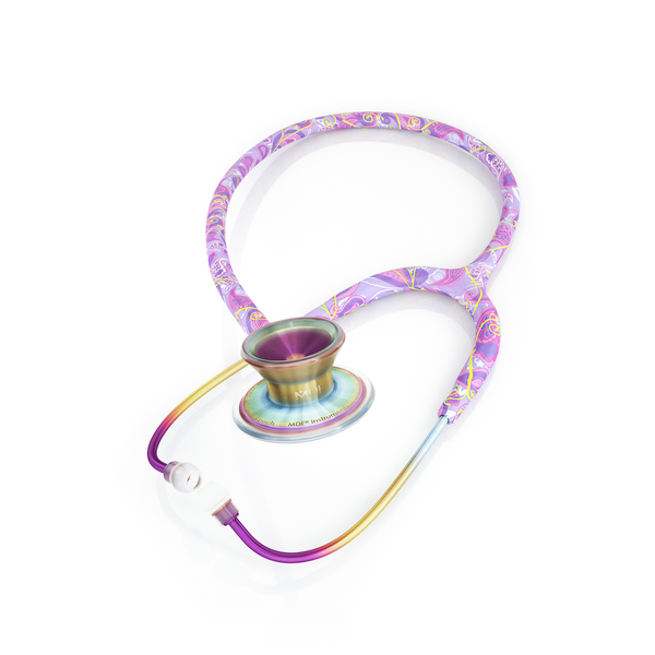MD One® Epoch® Titanium Adult Stethoscope - Purpaisely/Kaleidoscope - MDF Instruments Official Store - Stethoscope