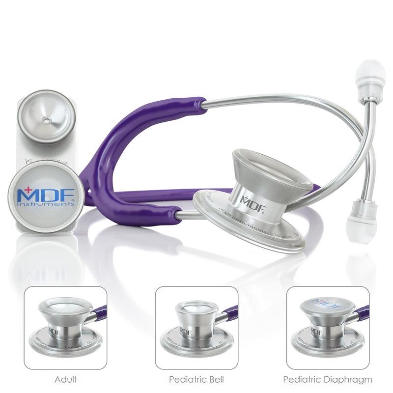 MD One® Epoch® Titanium Adult & Pediatric Stethoscope - Purple (Limited Edition) - MDF Instruments Official Store - No - Stethoscope