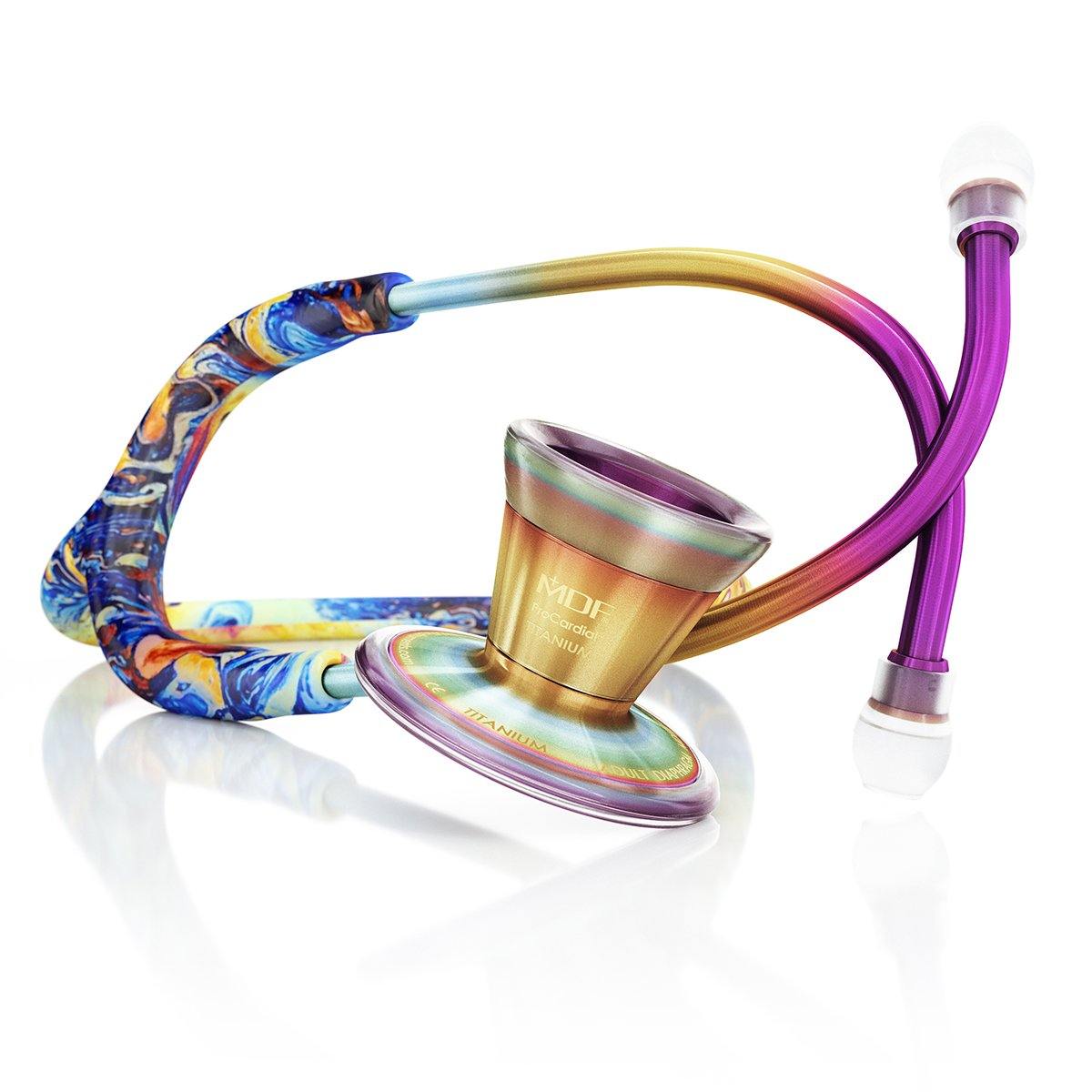 ProCardial® Titanium Cardiology Stethoscope - Andromeda/Kaleidoscope - MDF Instruments Official Store - No - Stethoscope