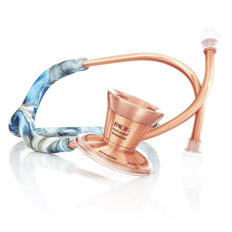 ProCardial® Titanium Cardiology Stethoscope - Botswana Agate/Rose Gold - MDF Instruments Official Store - No - Stethoscope