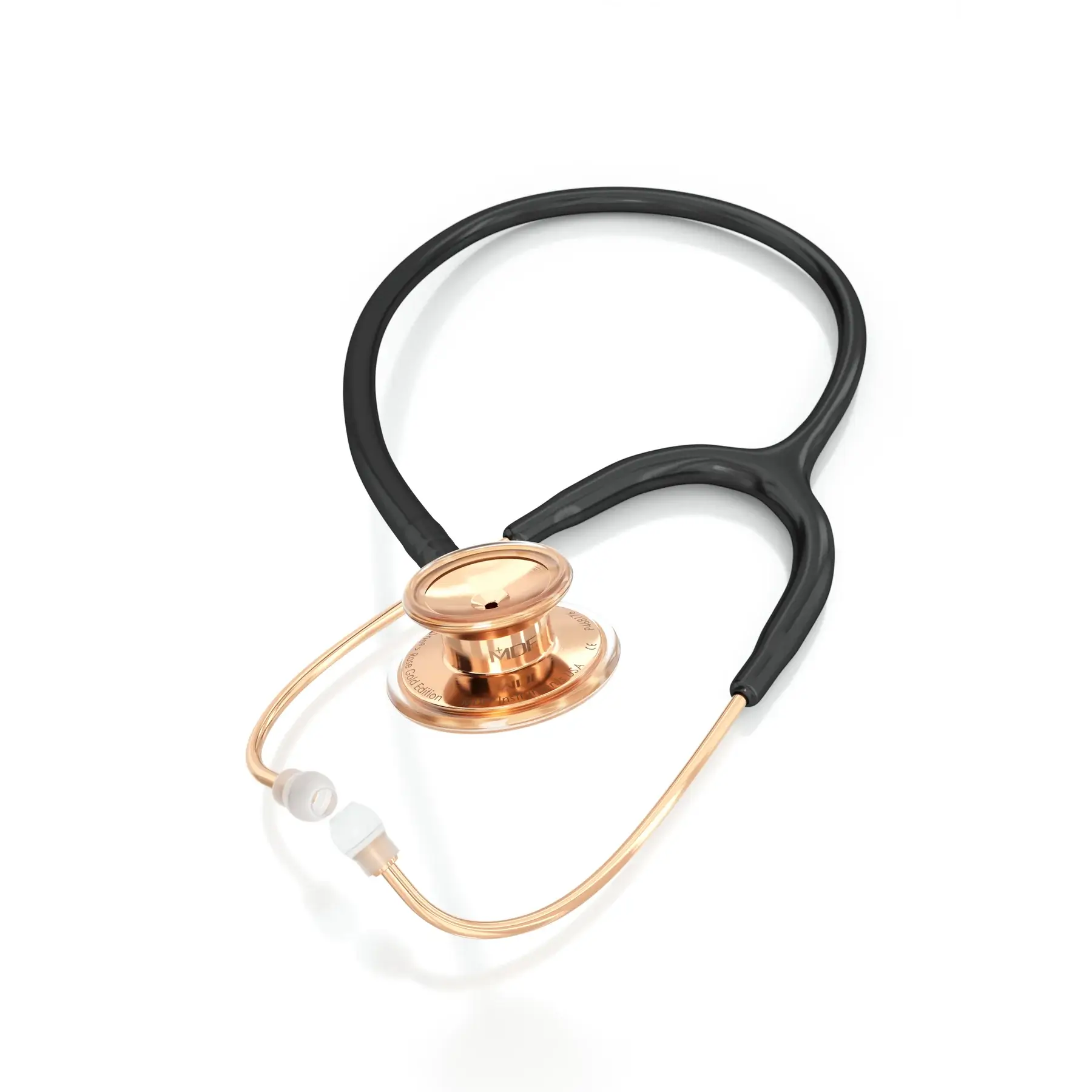 MD One® Adult Stethoscope - Black/Rose Gold - Image 2