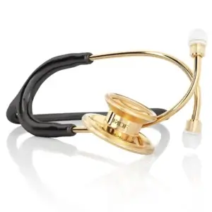 MD One® Adult Stethoscope - Black/Gold