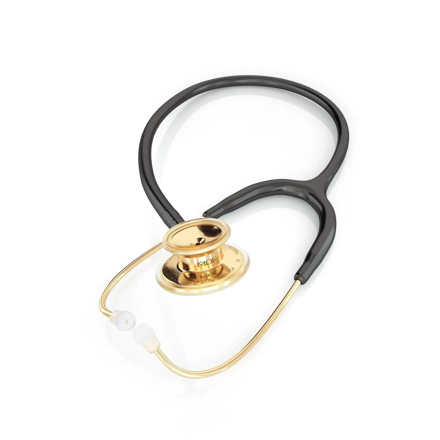MD One® Adult Stethoscope - Black/Gold - Image 2
