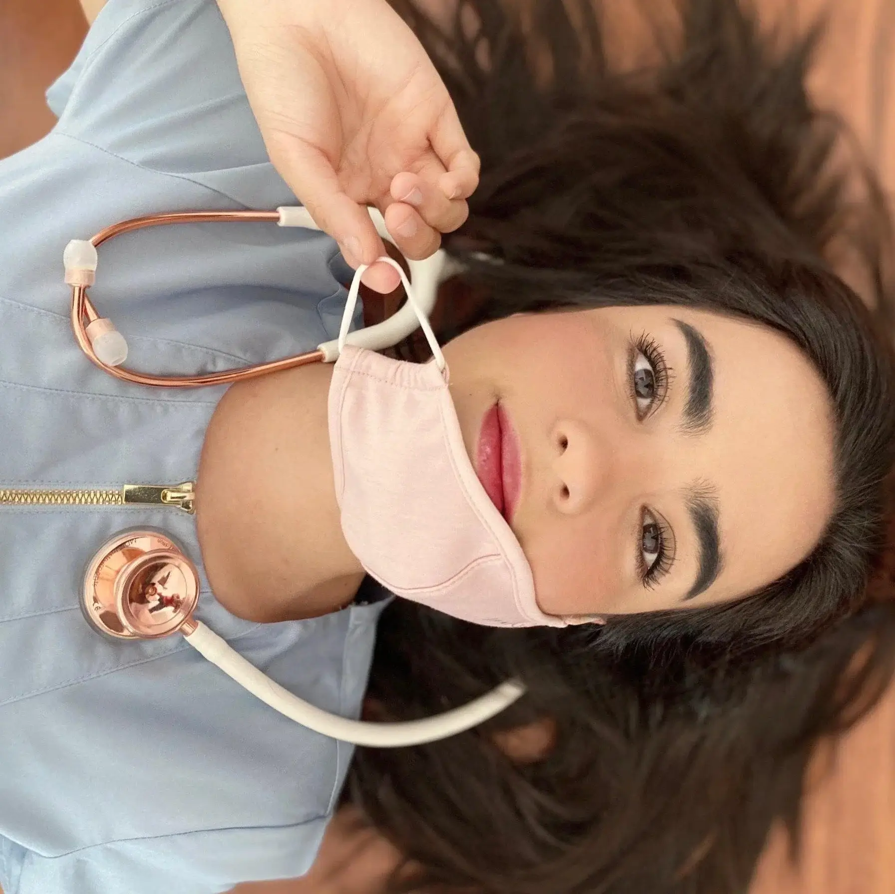 MD One® Adult Stethoscope - White/Rose Gold - Image 6