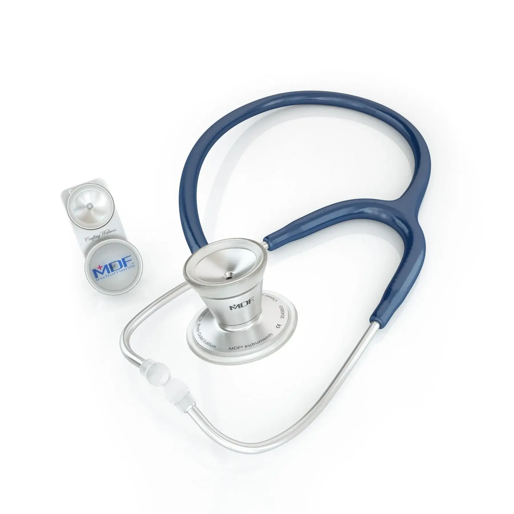 ProCardial® Stainless Steel Adult & Pediatric Stethoscope - Navy Blue - Image 2