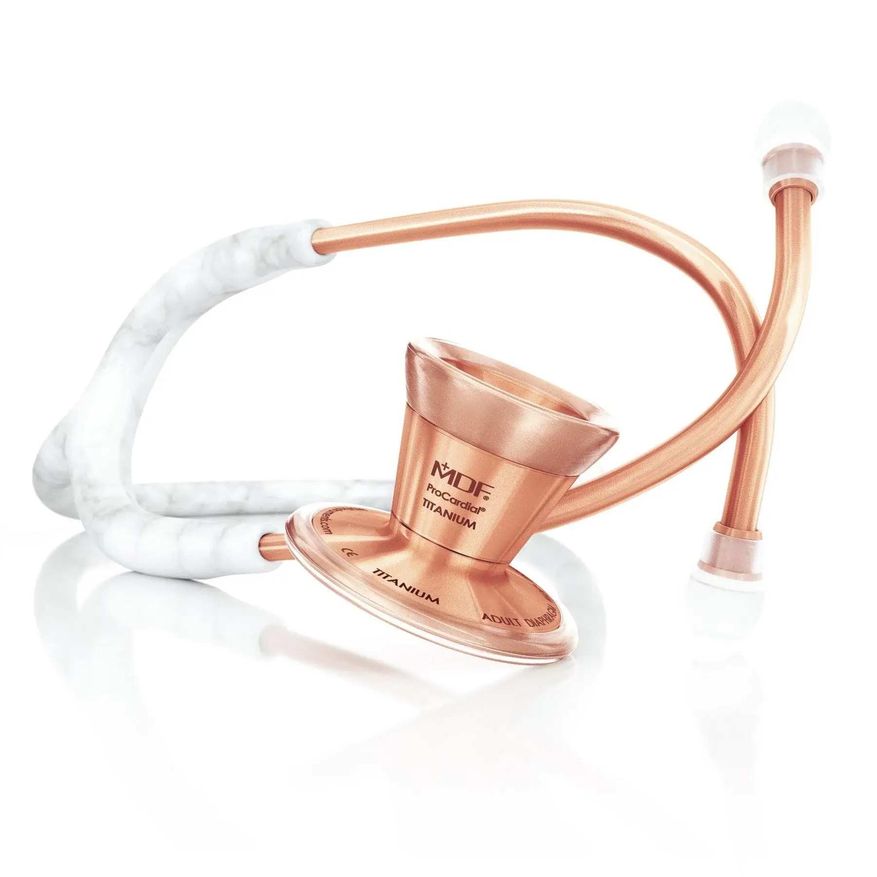 ProCardial® Titanium Cardiology Stethoscope - Carrera Marble/Rose Gold