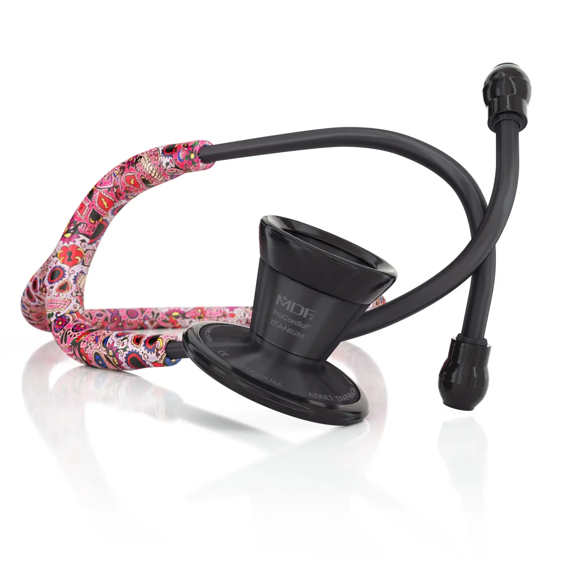 ProCardial® Titanium Cardiology Stethoscope - Sugar Skull/BlackOut