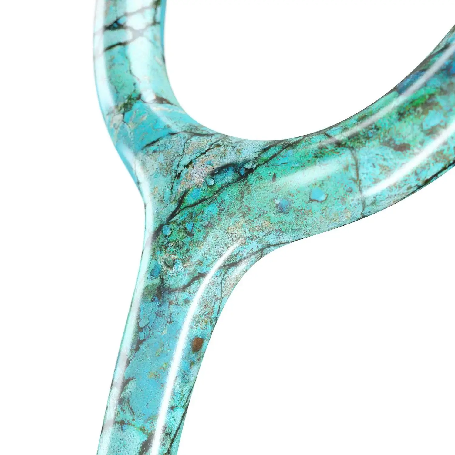 ProCardial® Titanium Cardiology Stethoscope - Turquoise/Rose Gold - Image 3