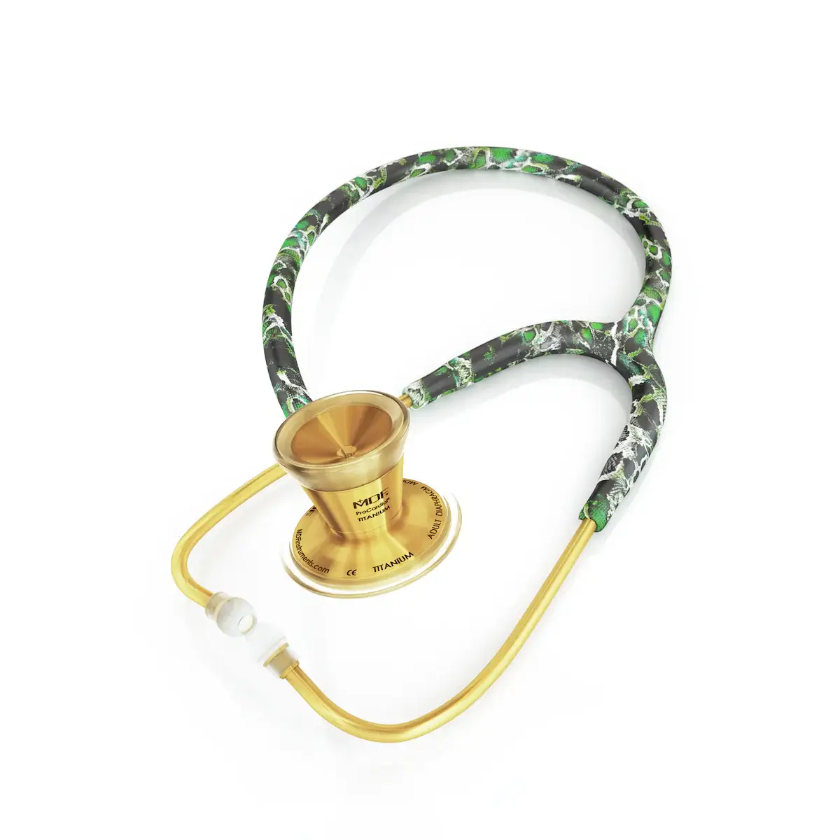 ProCardial® Titanium Cardiology Stethoscope - LoSace/Gold - Image 2