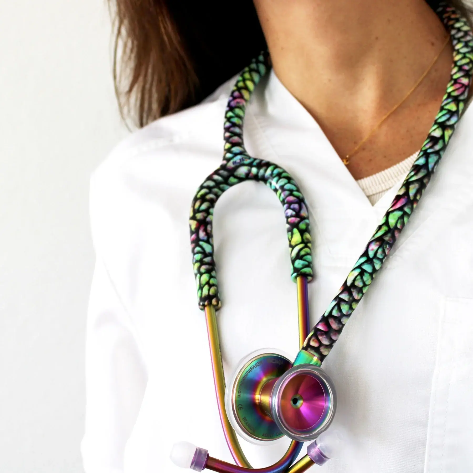 ProCardial® Titanium Cardiology Stethoscope - Mermaid/Kaleidoscope - Image 4
