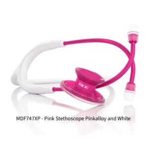 Acoustica® Stethoscope – Pinkalloy/White