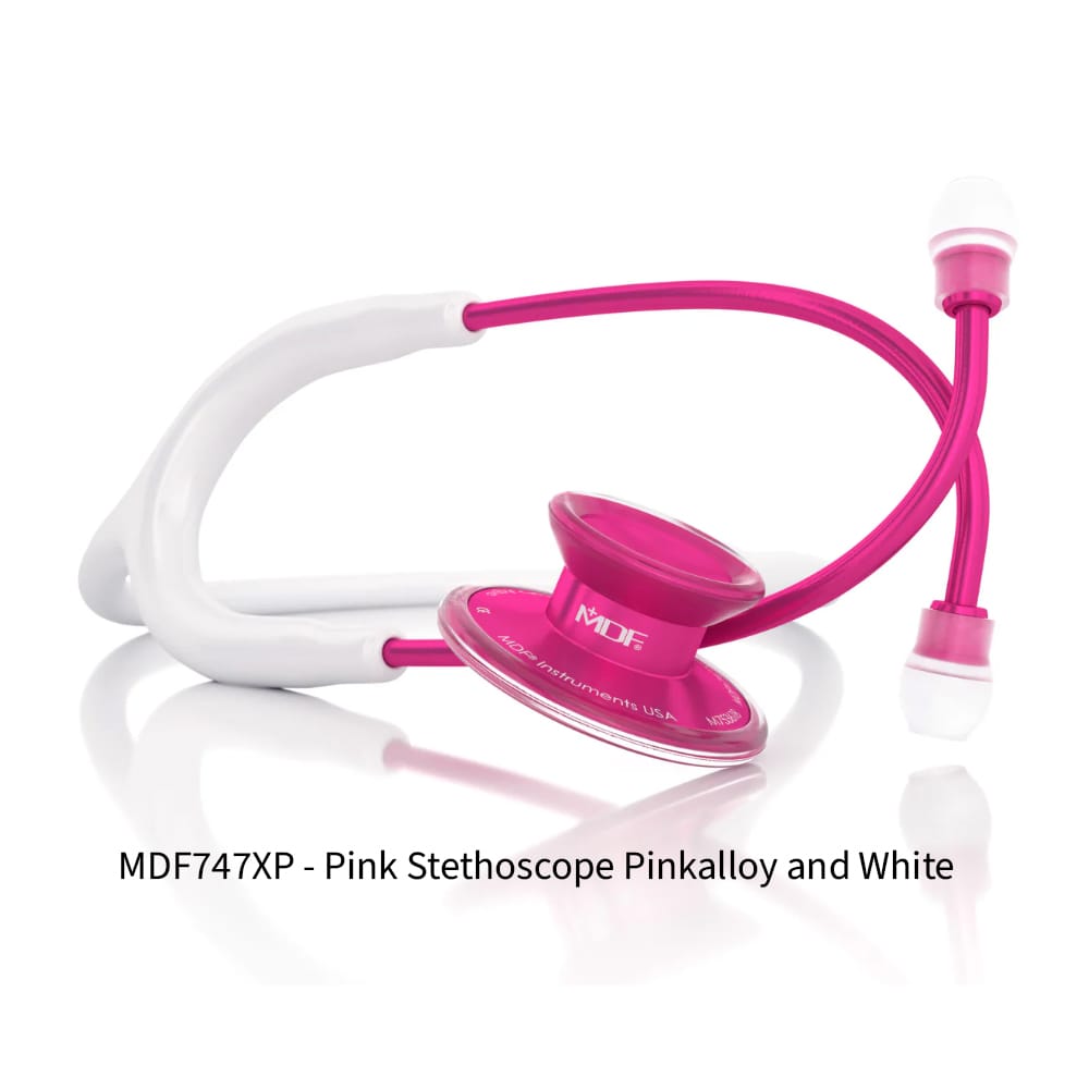Acoustica® Stethoscope – Pinkalloy/White